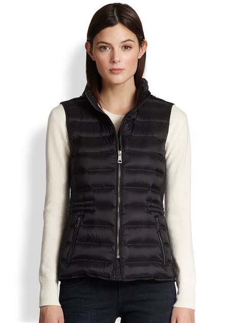 burberry puffer vest women's